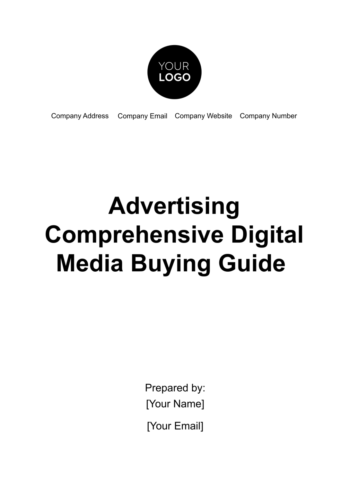 Advertising Comprehensive Digital Media Buying Guide Template - Edit ...