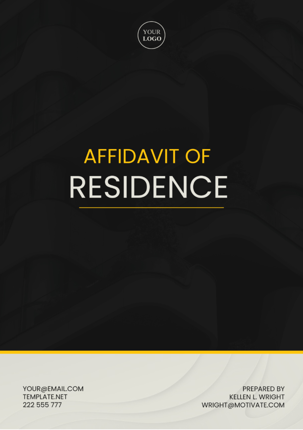 Vermont Affidavit of Residence Template - Edit Online & Download