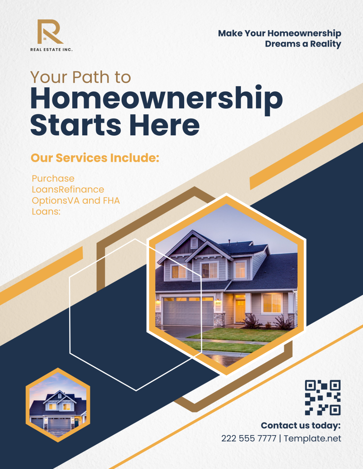 Home Financing and Mortgage Options Flyer Template