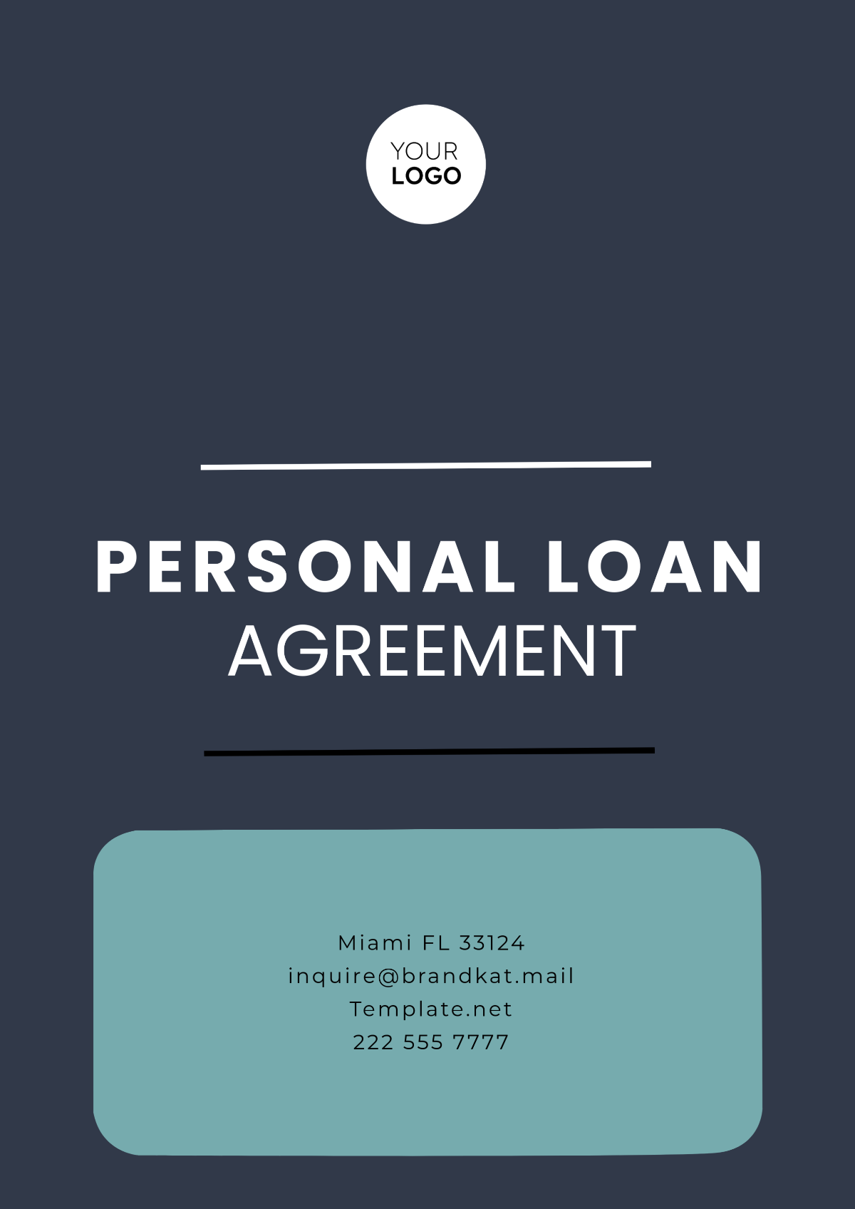 Personal Loan Agreement Template - Edit Online & Download