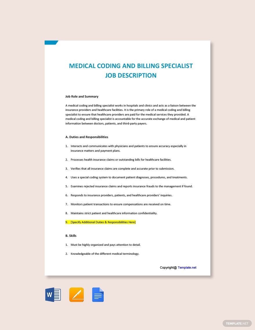 Free Fund Raiser Job Ad And Description Template Google Docs Word