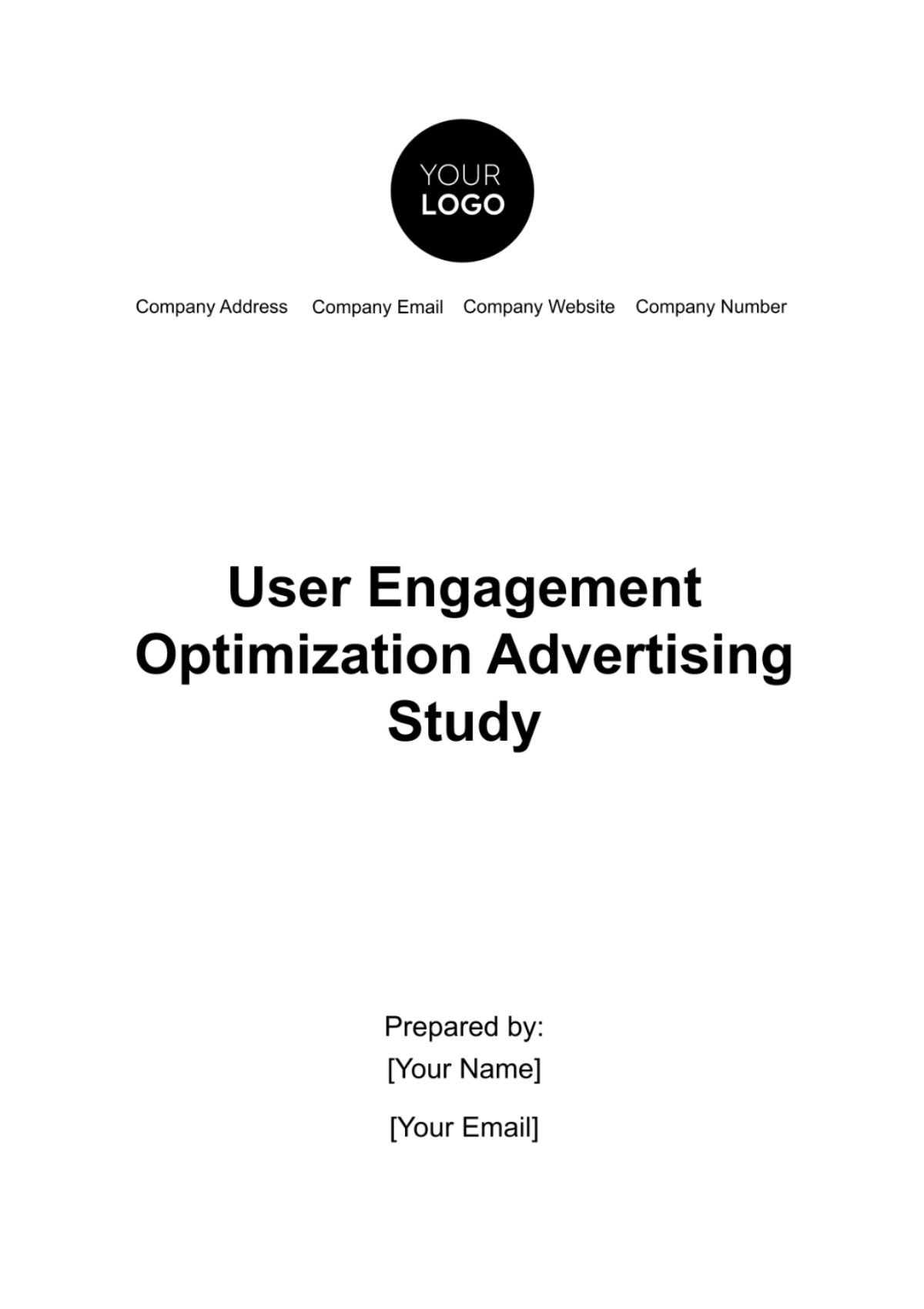 User Engagement Optimization Advertising Study Template - Edit Online & Download