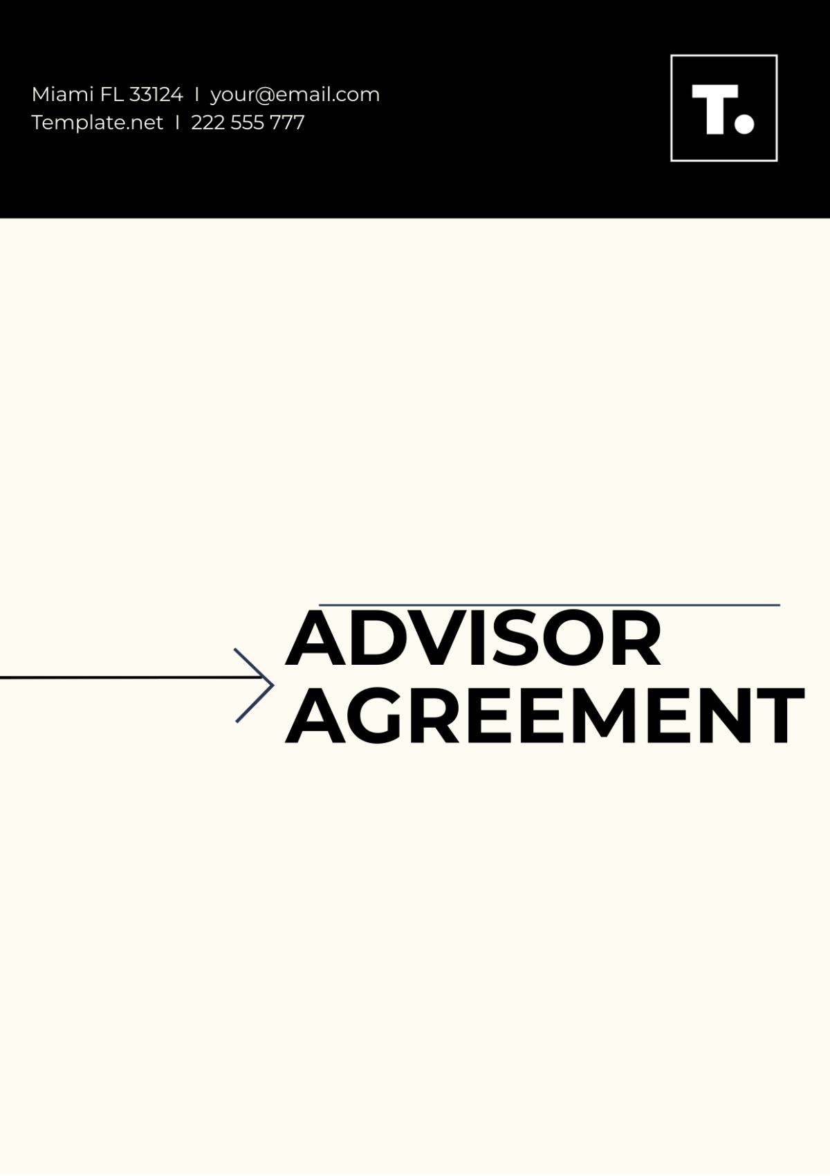 Free Advisor Agreement Template to Edit Online