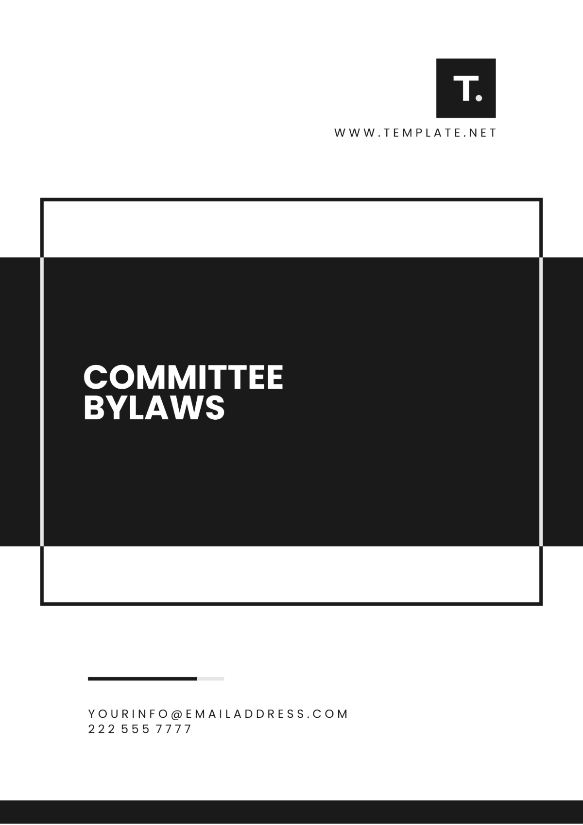 Free Committee Bylaws Template to Edit Online