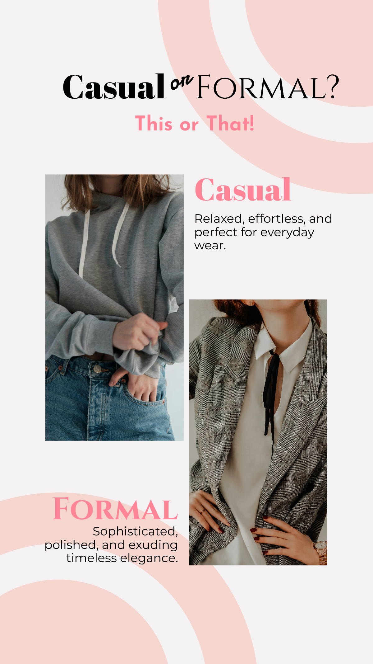 Casual or Formal This or That Instagram Story