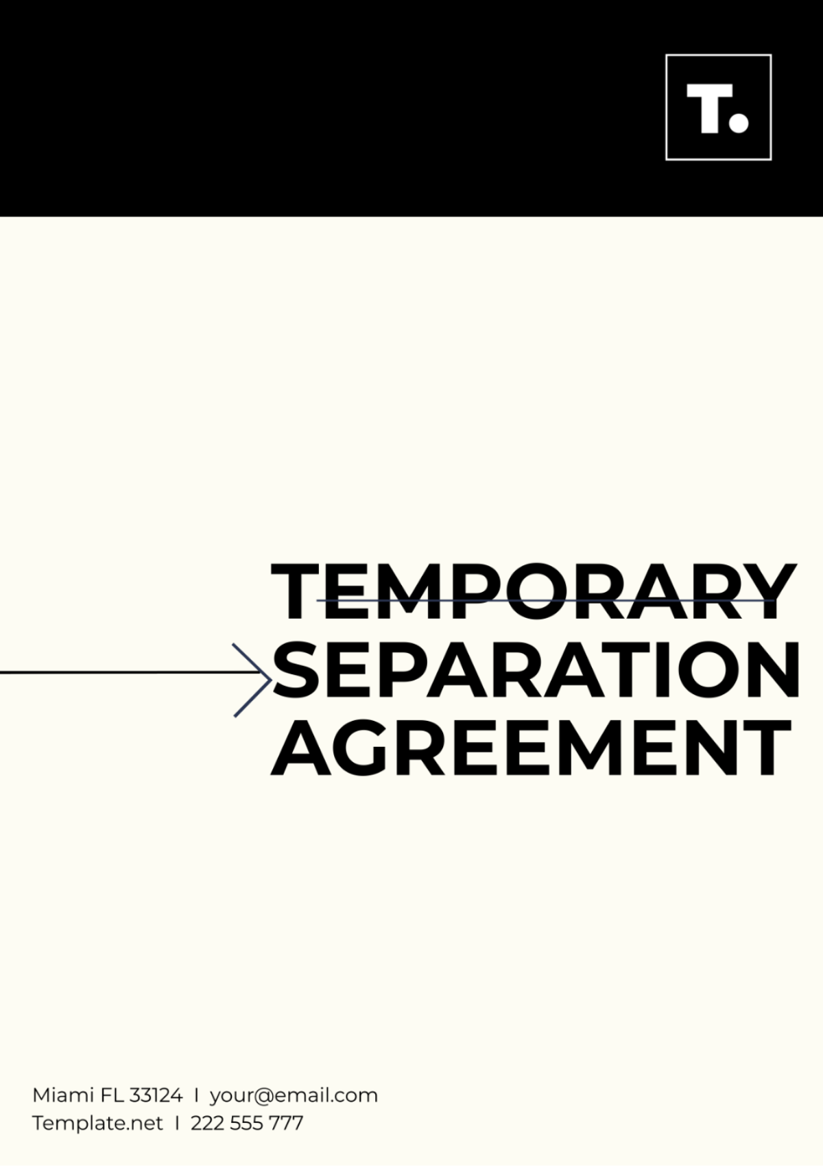 Free Temporary Separation Agreement Template