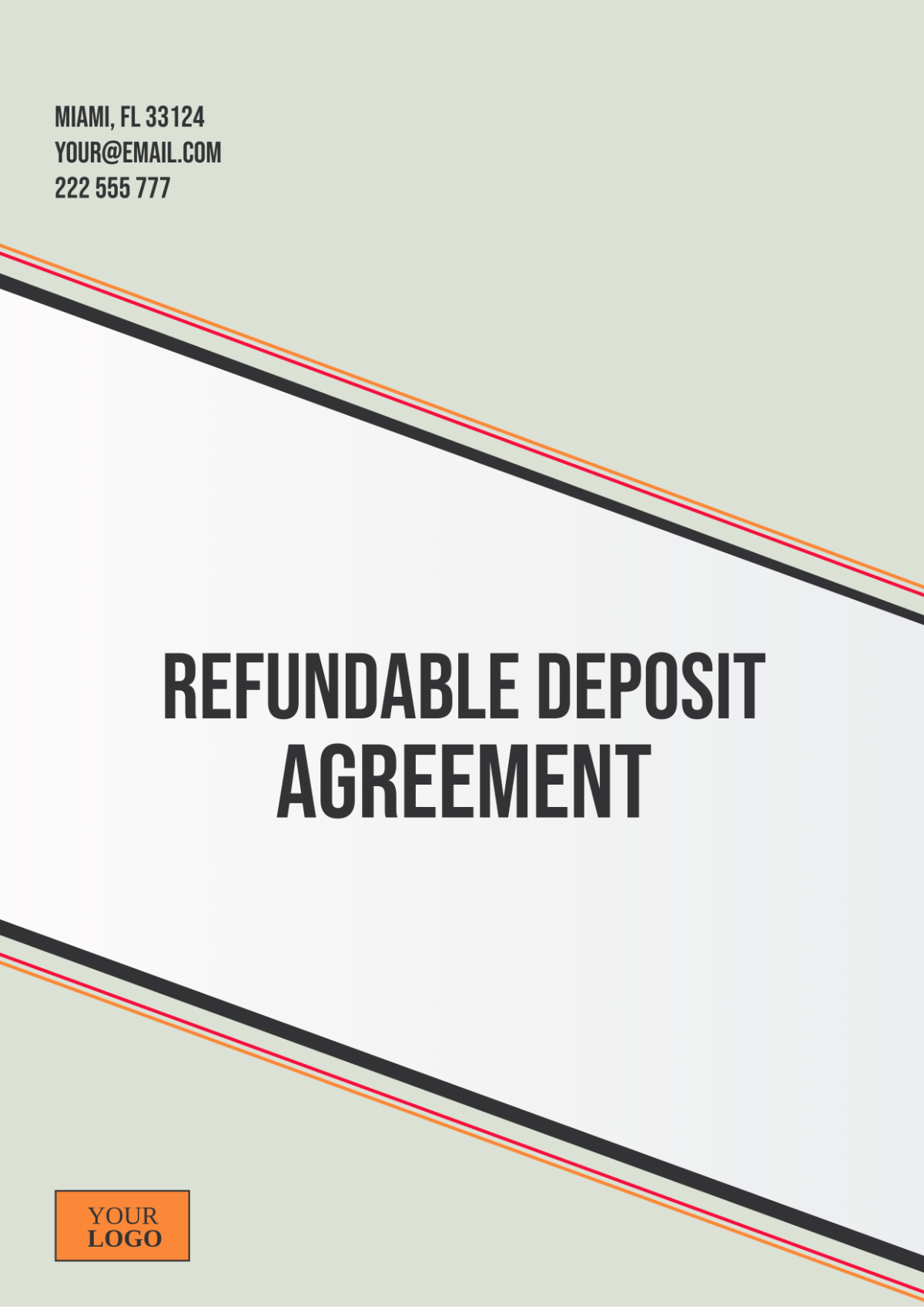 Refundable Deposit Agreement Template - Edit Online & Download Example ...