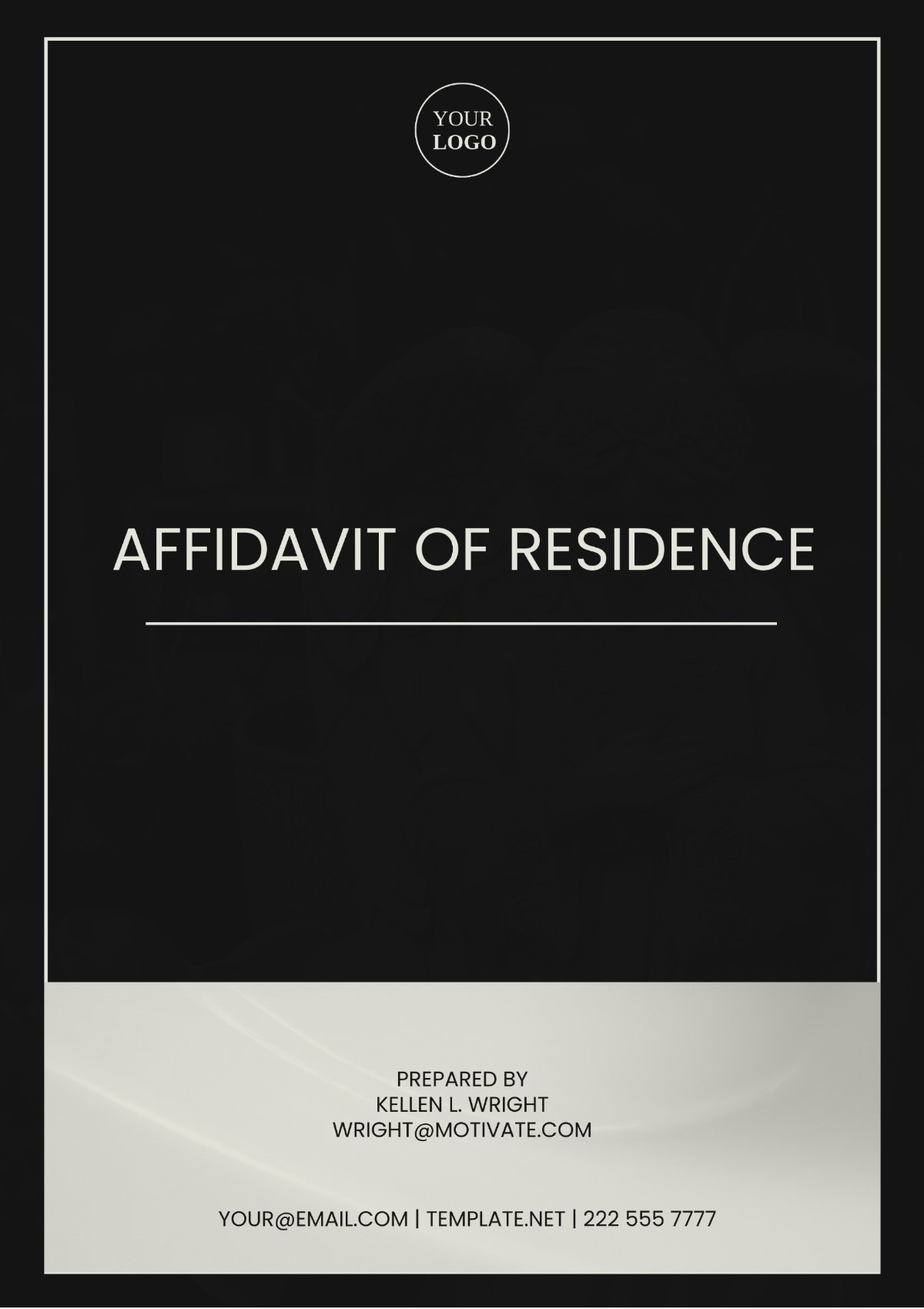 Tennessee Affidavit of Residence Template - Edit Online & Download