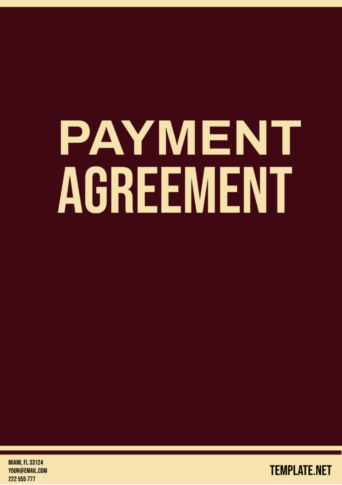 Payment Agreement Template