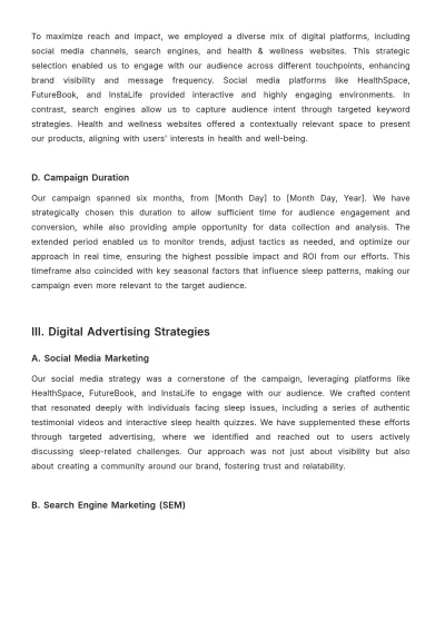 Free Advertising Digital Campaign Effectiveness Study Template to Edit Online