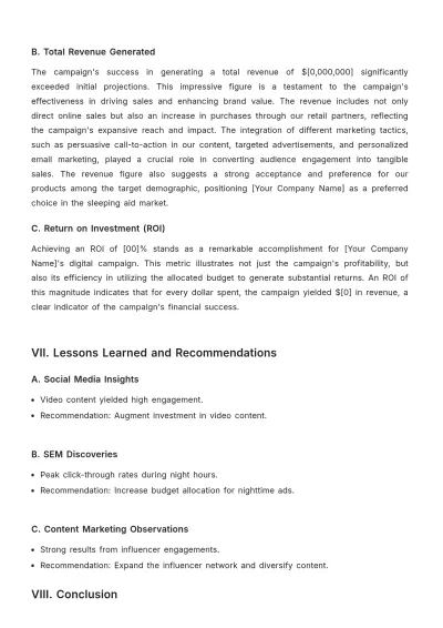 Free Advertising Digital Campaign Effectiveness Study Template to Edit Online