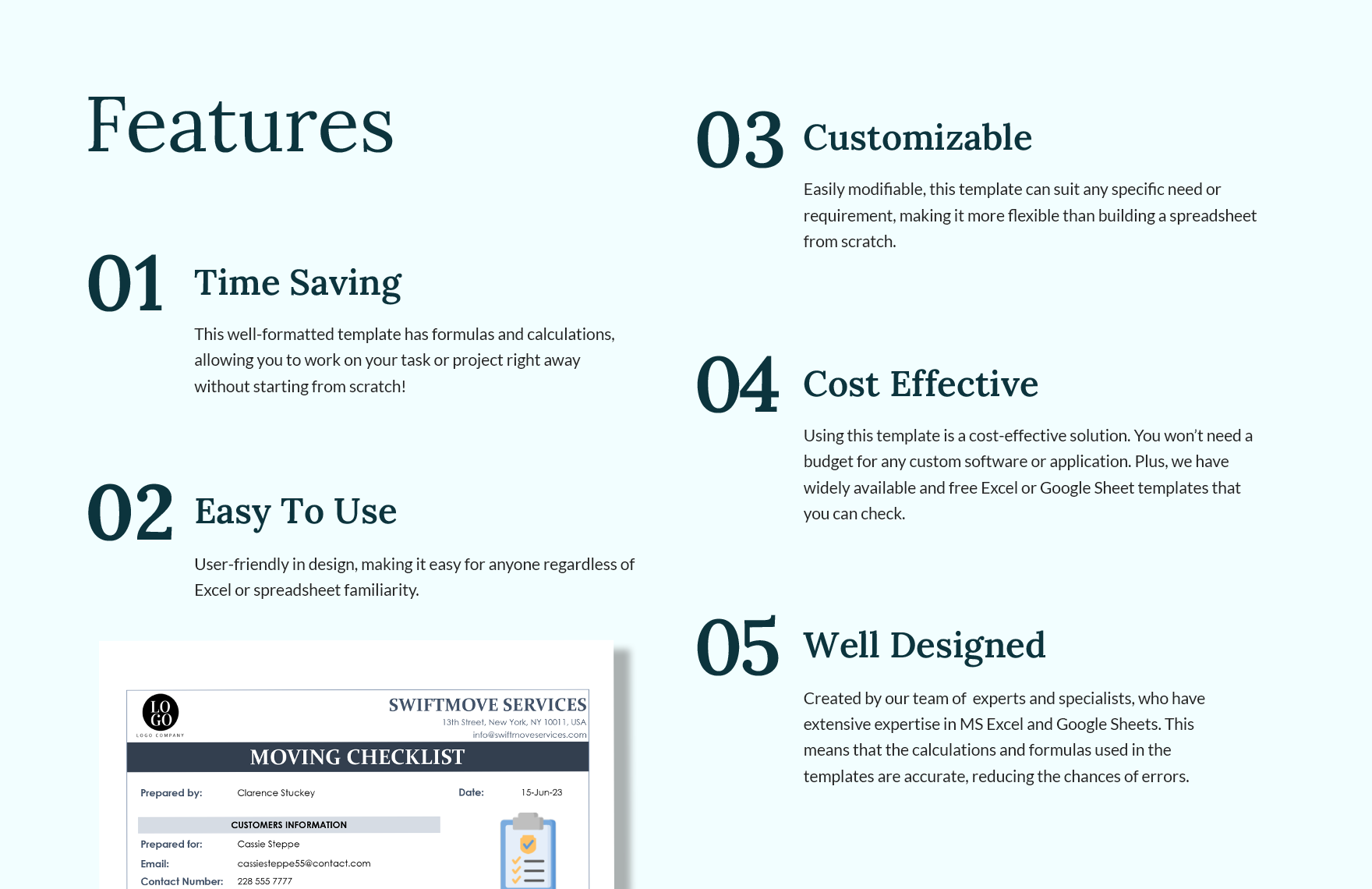 Moving Checklist Template