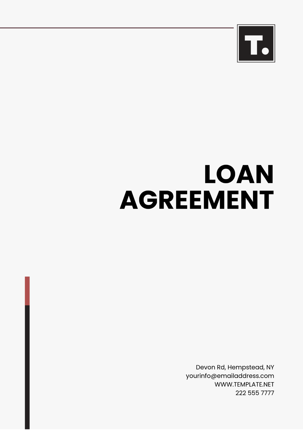 Free Loan Agreement Template