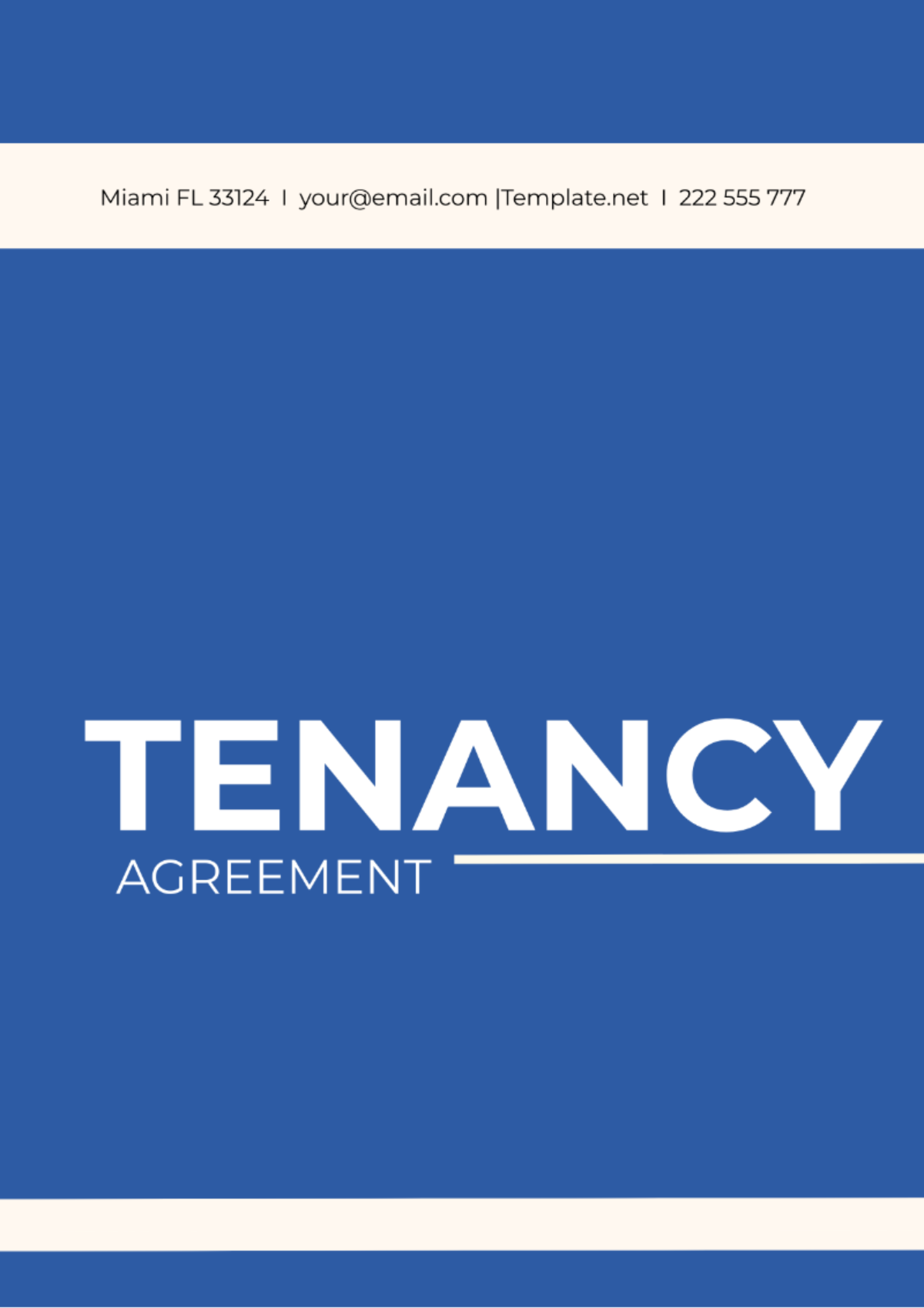 Tenancy Agreement Template
