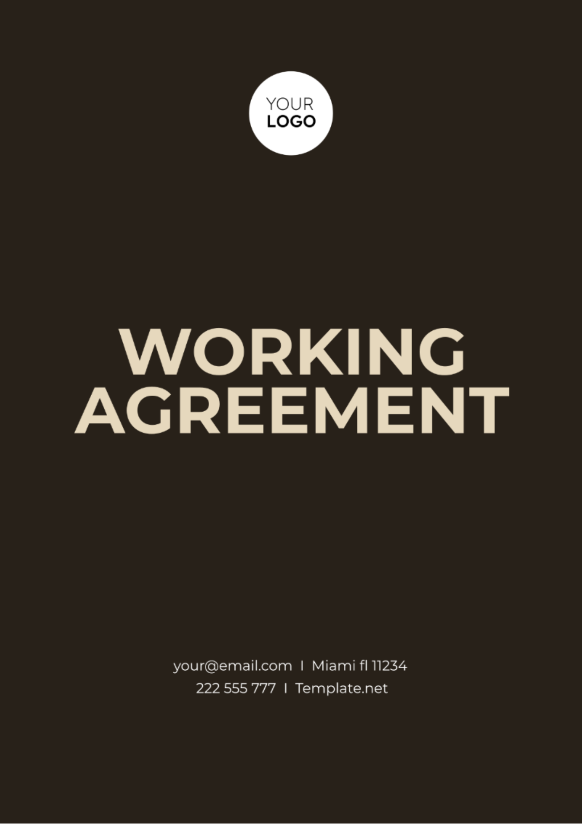 Working Agreement Template