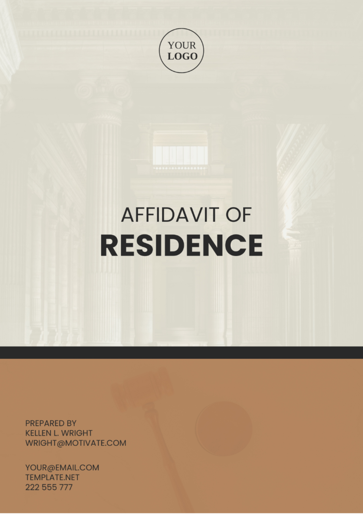 Wyoming Affidavit of Residence Template - Edit Online & Download