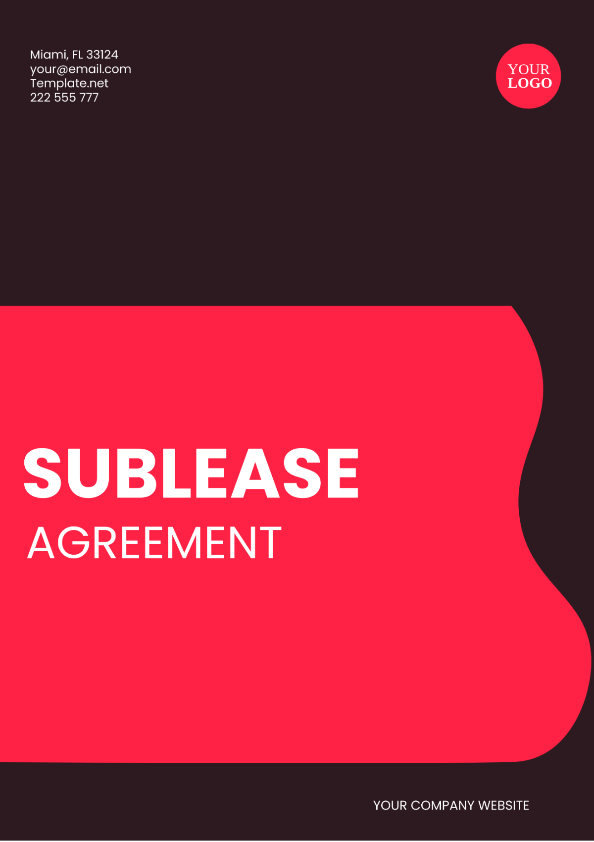 Sublease Agreement Template