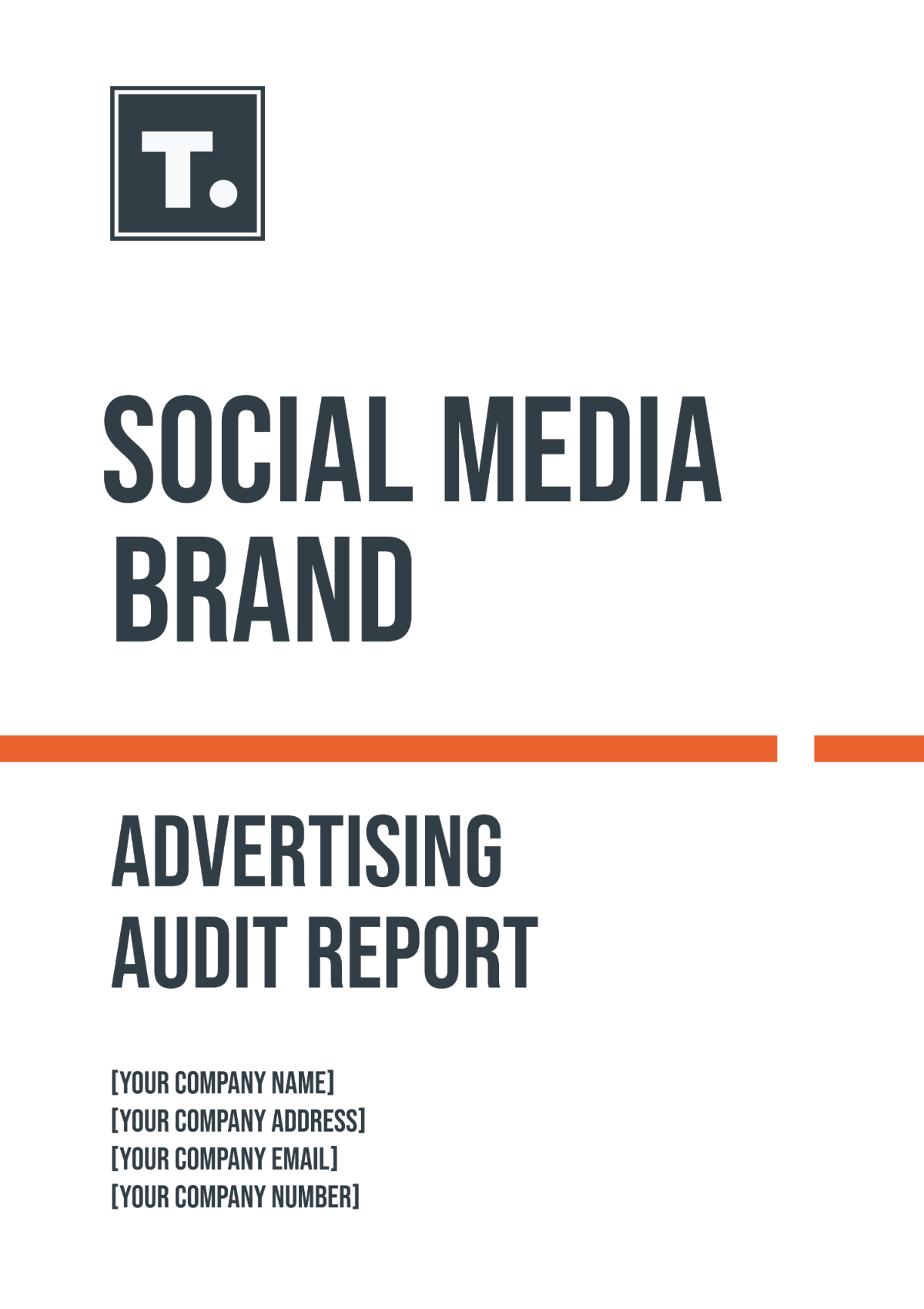 Social Media Brand Advertising Audit Report Template - Edit Online & Download