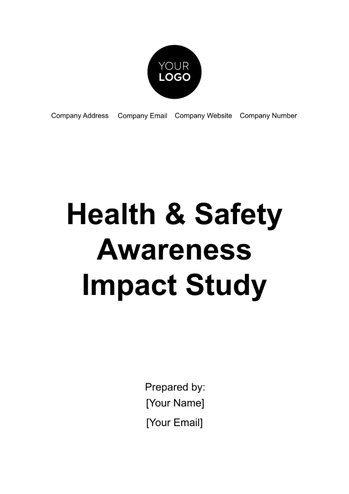 Health & Safety Awareness Impact Study Template