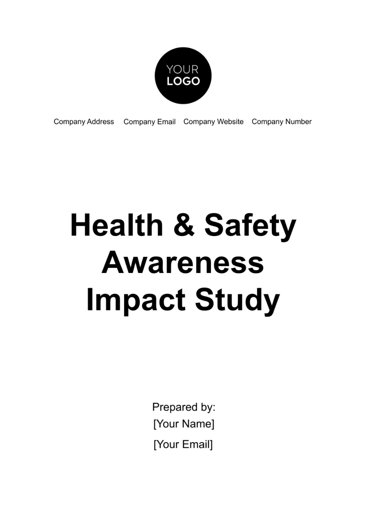 Free Health & Safety Awareness Impact Study Template