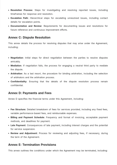 Free Real Estate Zero-Waste Initiatives SLA Template to Edit Online