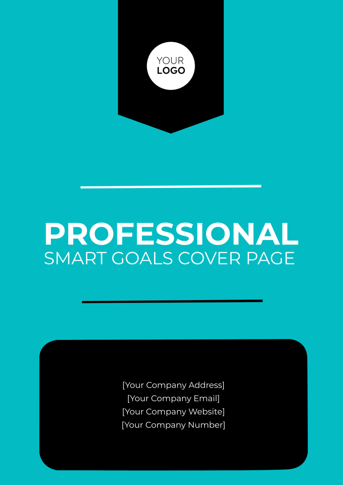 Professional SMART Goals Cover Page