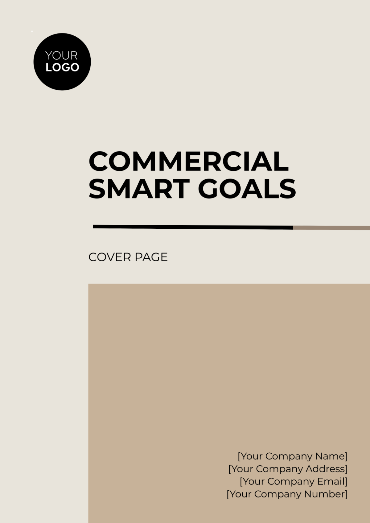 Commercial SMART Goals Cover Page