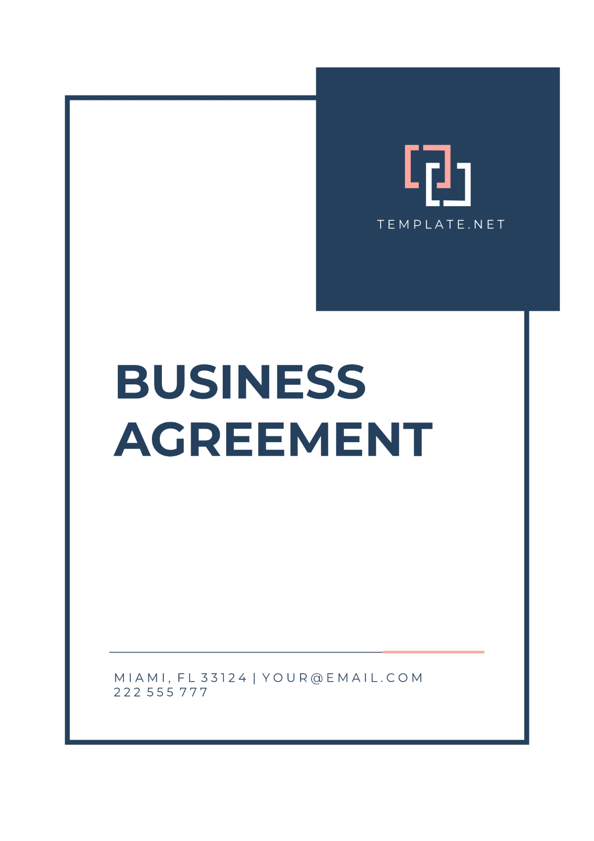 Sample Business Agreement Template - Edit Online & Download