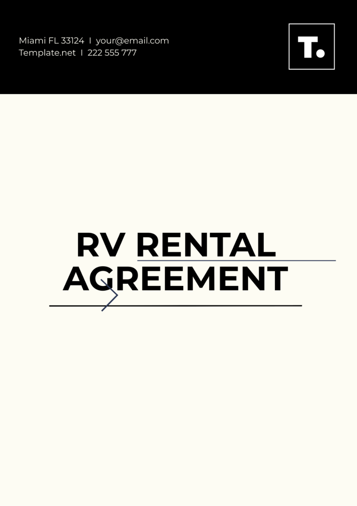 Free Rv Rental Agreement Template