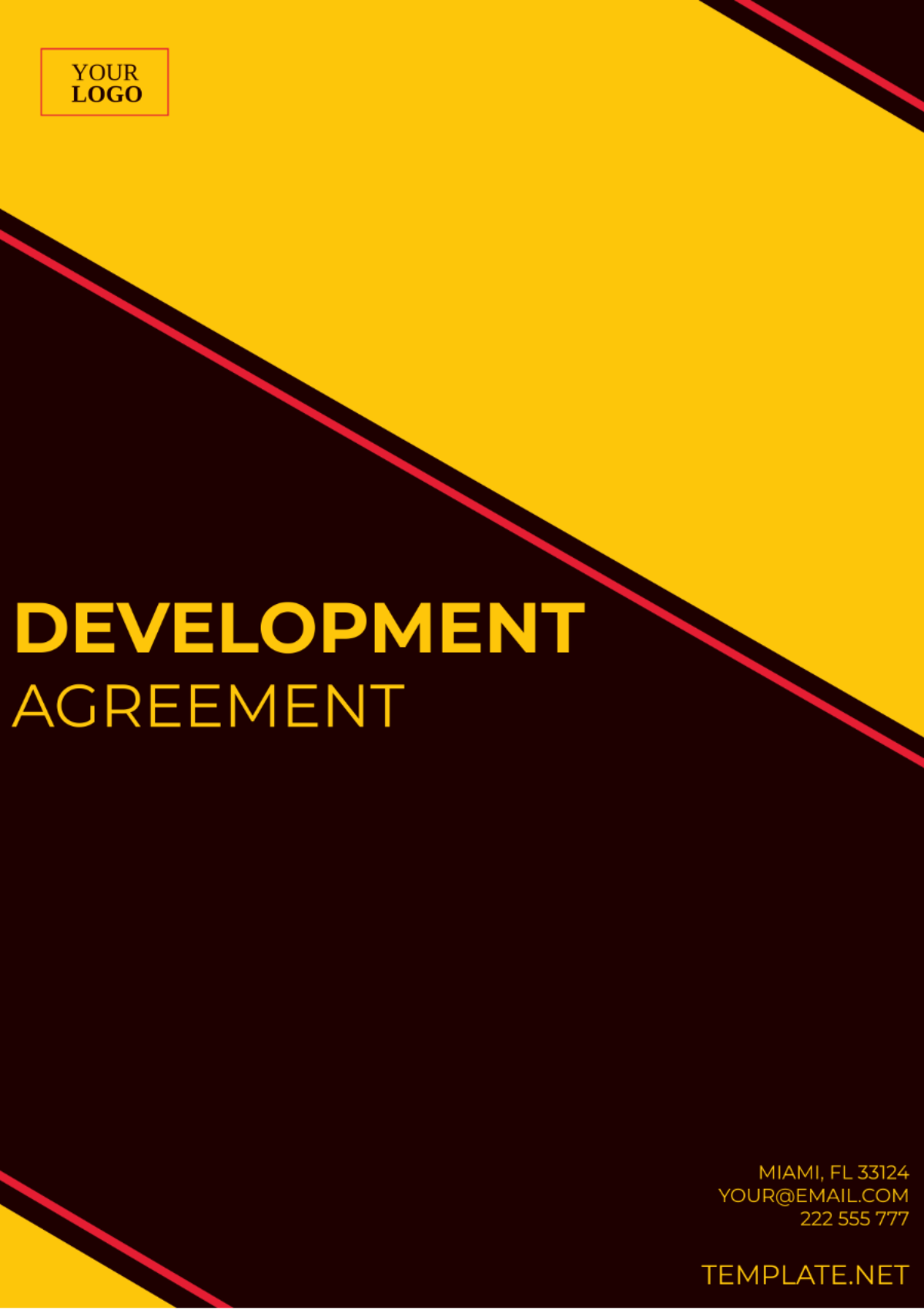 Development Agreement Template