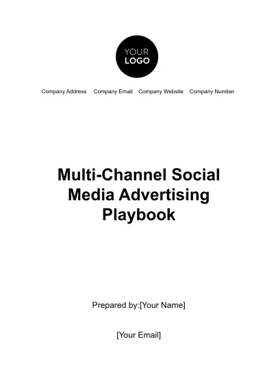 Free Multi-Channel Social Media Advertising Playbook Template to Edit Online