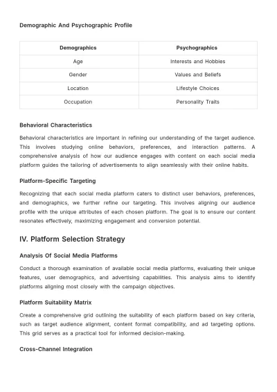 Free Multi-Channel Social Media Advertising Playbook Template to Edit Online