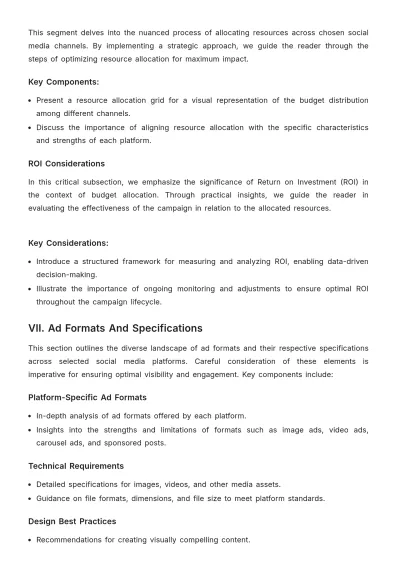 Free Multi-Channel Social Media Advertising Playbook Template to Edit Online