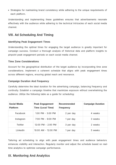 Free Multi-Channel Social Media Advertising Playbook Template to Edit Online