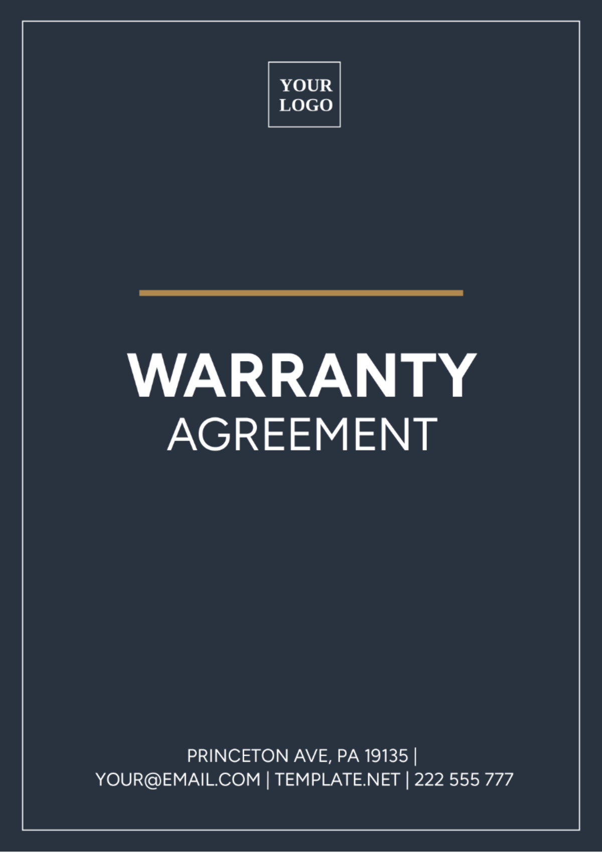 Warranty Agreement Template