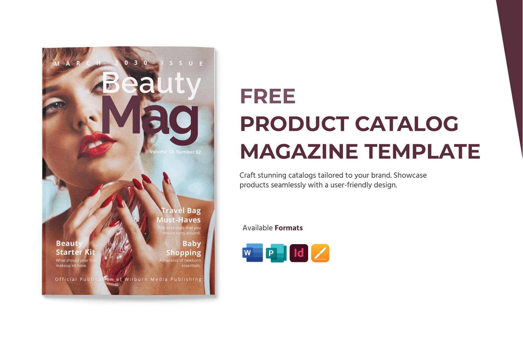 Product Catalog Magazine Template