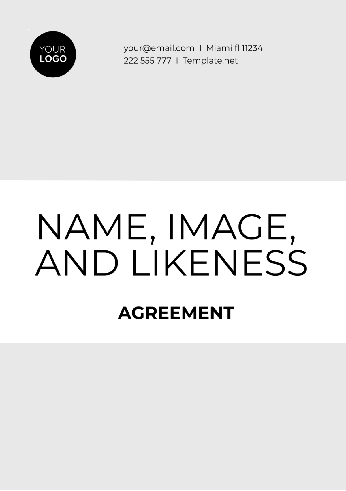 Name, Image, and Likeness (NIL) Agreement Template