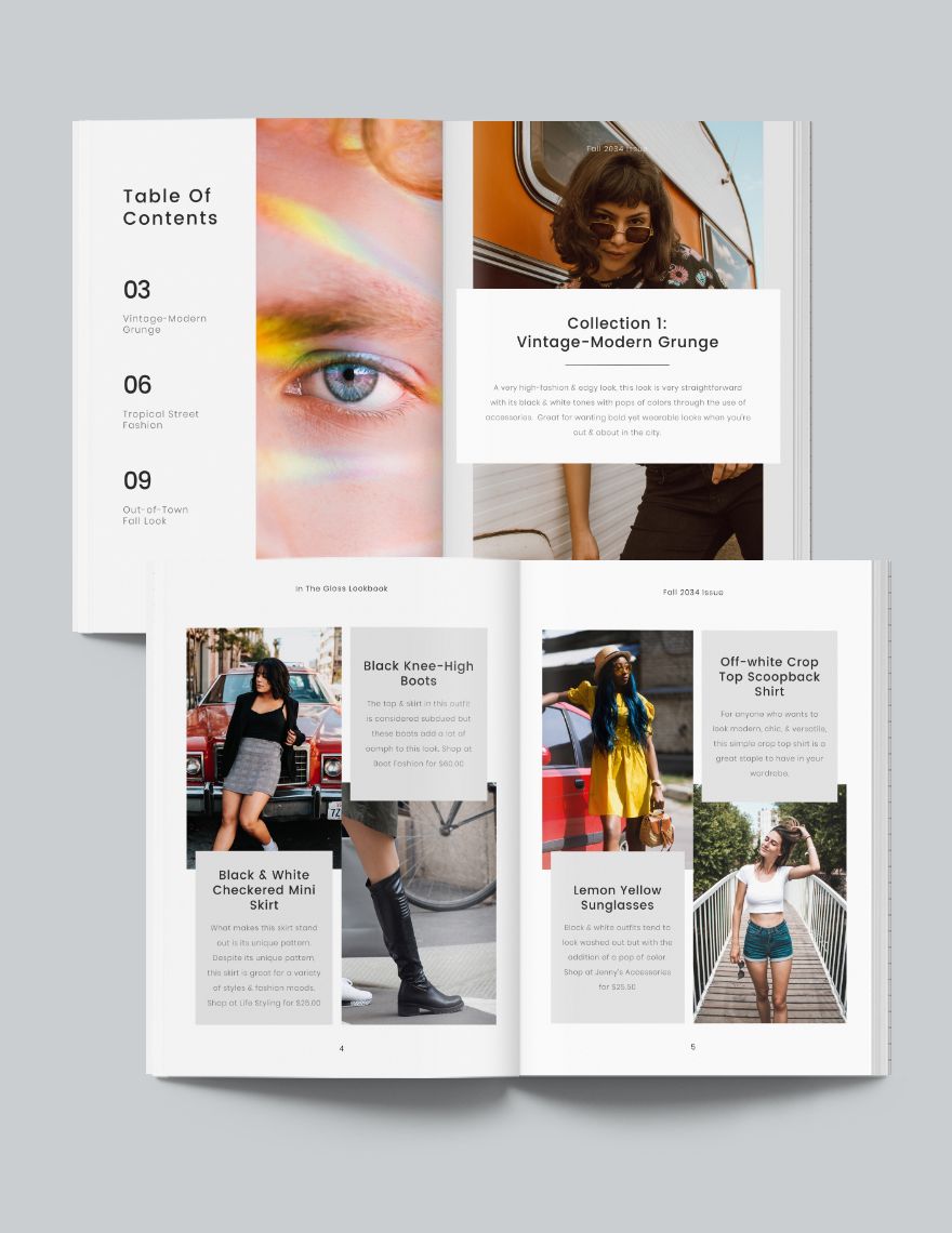 Minimal Photography Lookbook Template - Download in Word, Apple Pages ...