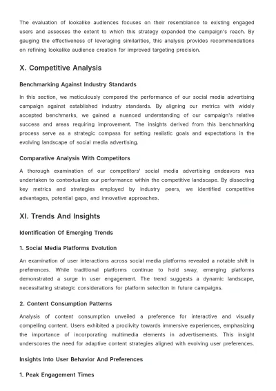 Free Social Media Advertising Analytics Deep Dive Template to Edit Online