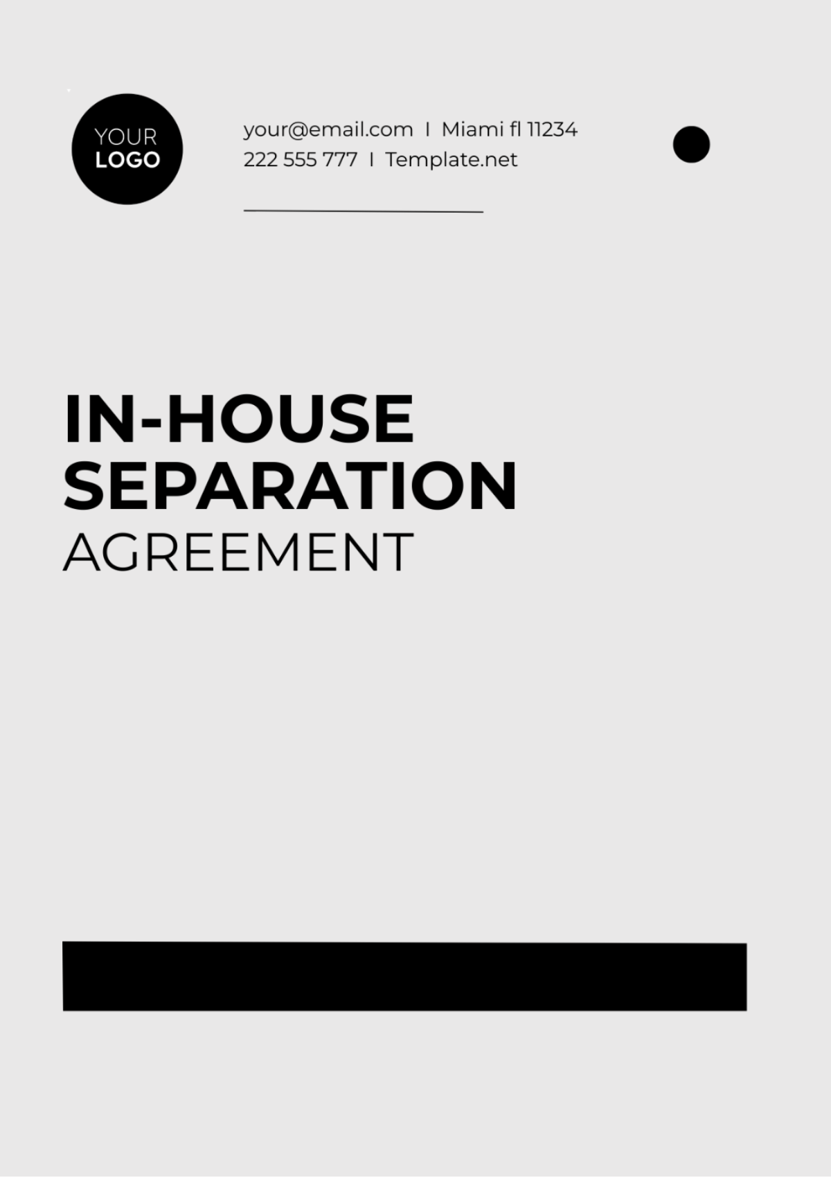 Free Separation Agreement Templates Editable And Printable Free Separation Agreement Templates Editable And Printable