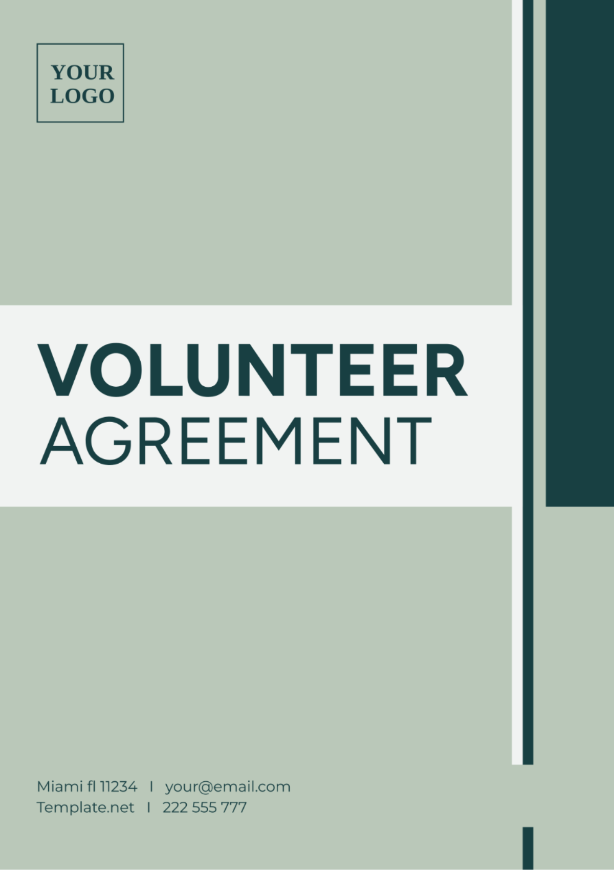 Volunteer Agreement Template