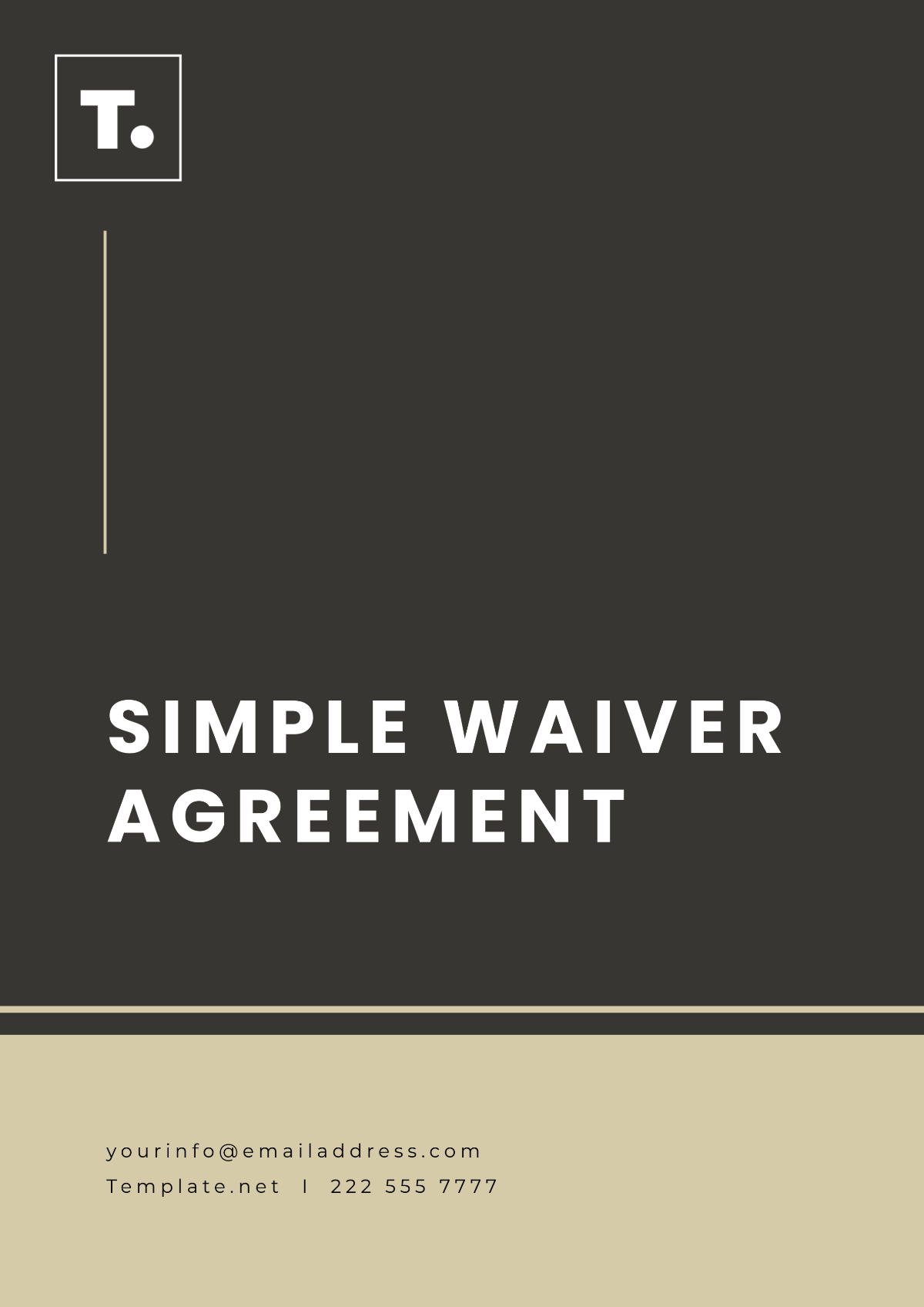 Free Simple Waiver Agreement Template