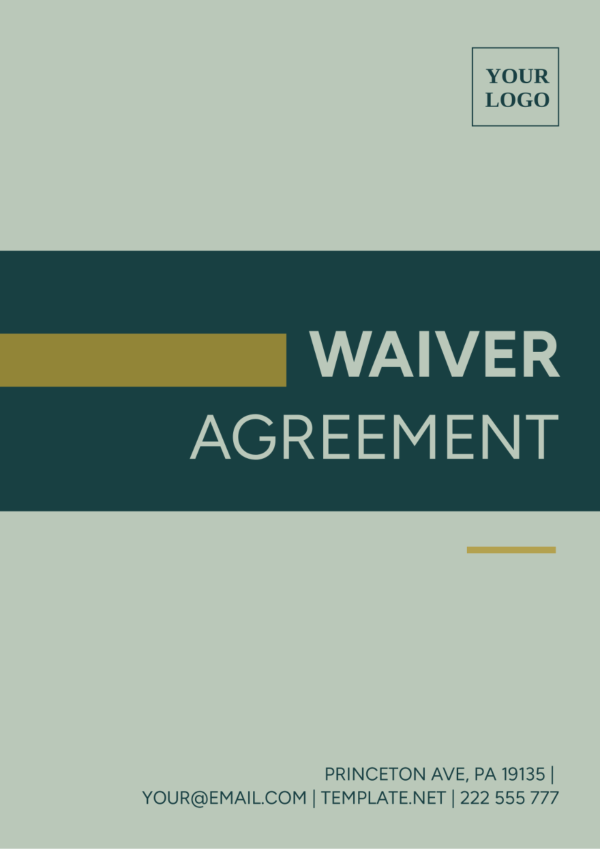 Waiver Agreement Template