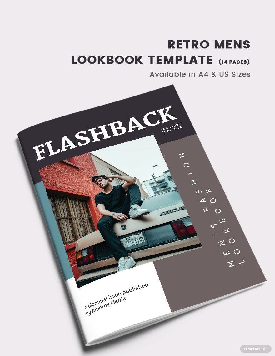 Retro Men's Lookbook Template