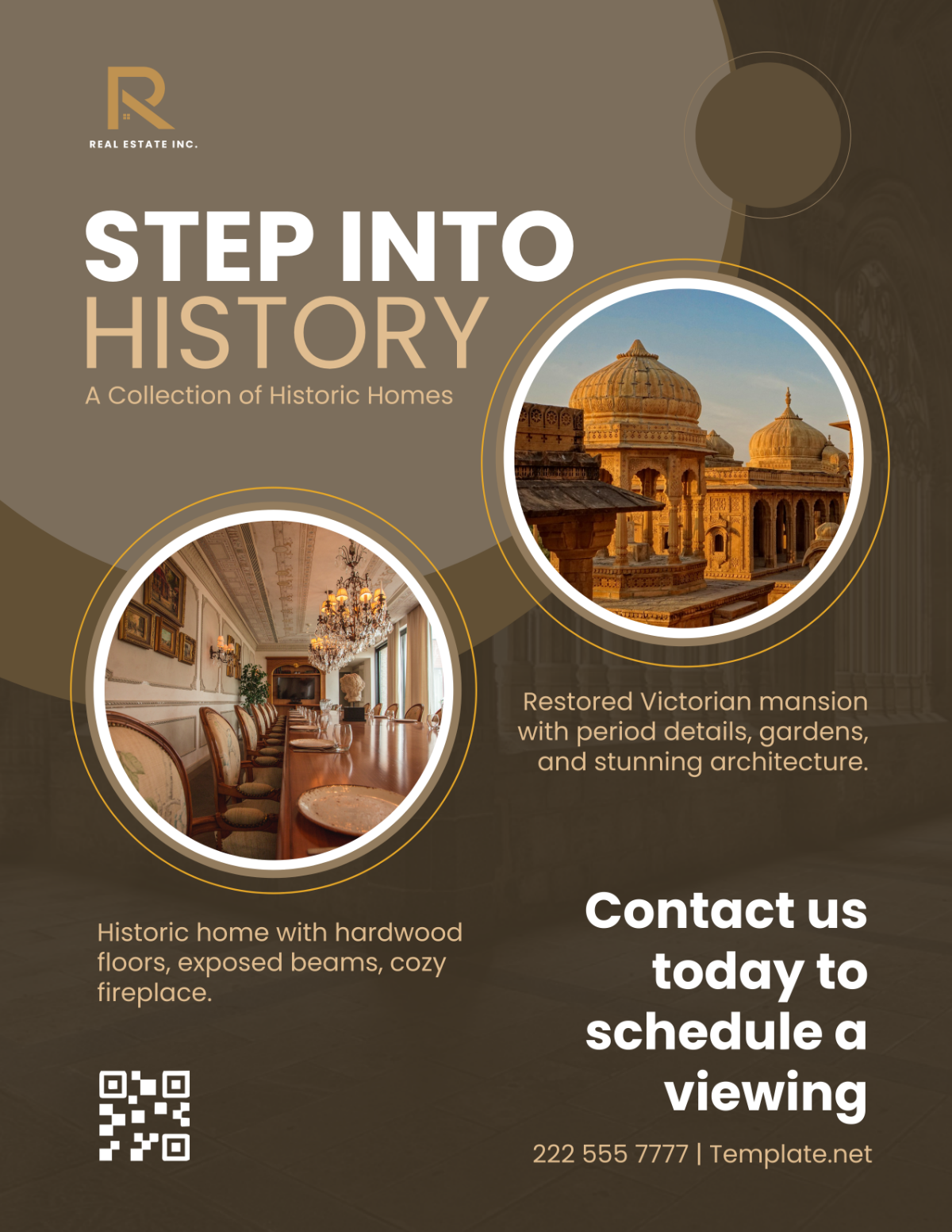 Free Historic Homes on the Market Flyer Template