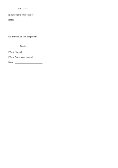 Free Nursing Home Employment Agreement Template to Edit Online