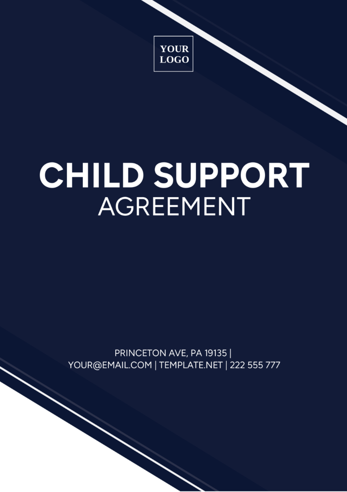 Child Support Agreement Template