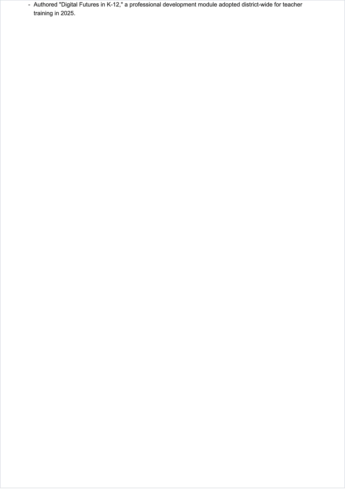 Free School Library Media Specialist ATS Resume Template