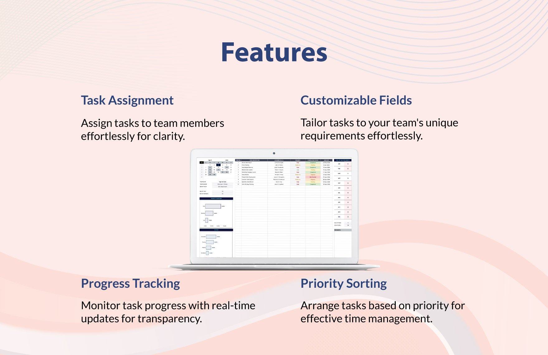 Team Task Assignment Tracker Template
