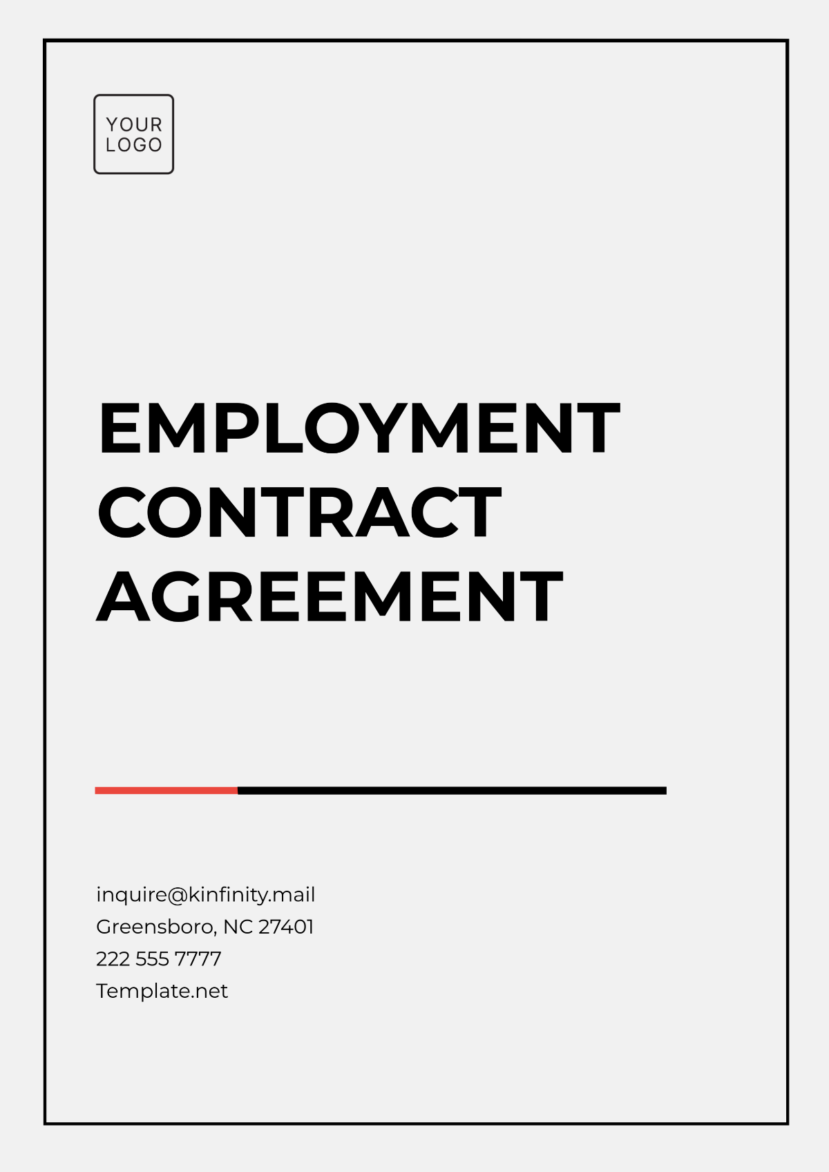 Employment Contract Agreement Template - Edit Online & Download